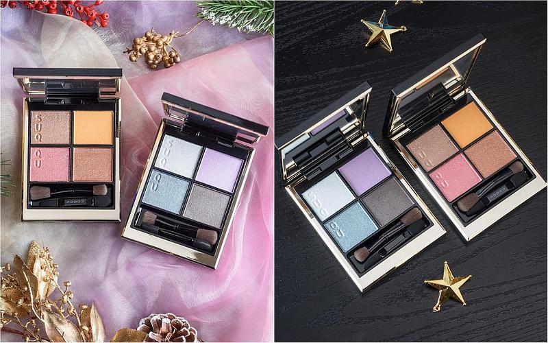 SUQQU 假期彩妝「極光之愛」眼彩盤＃119冬夜光、頰彩＃135束間，讓你一